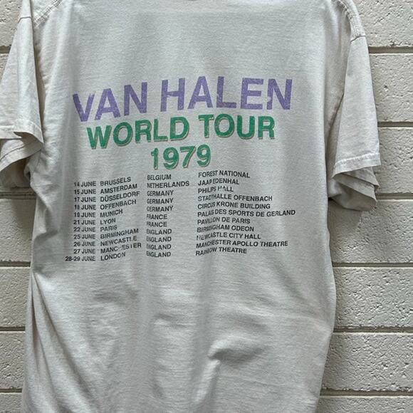 Van Halen 1979 World Tour Band Tee size L - Picture 4 of 8